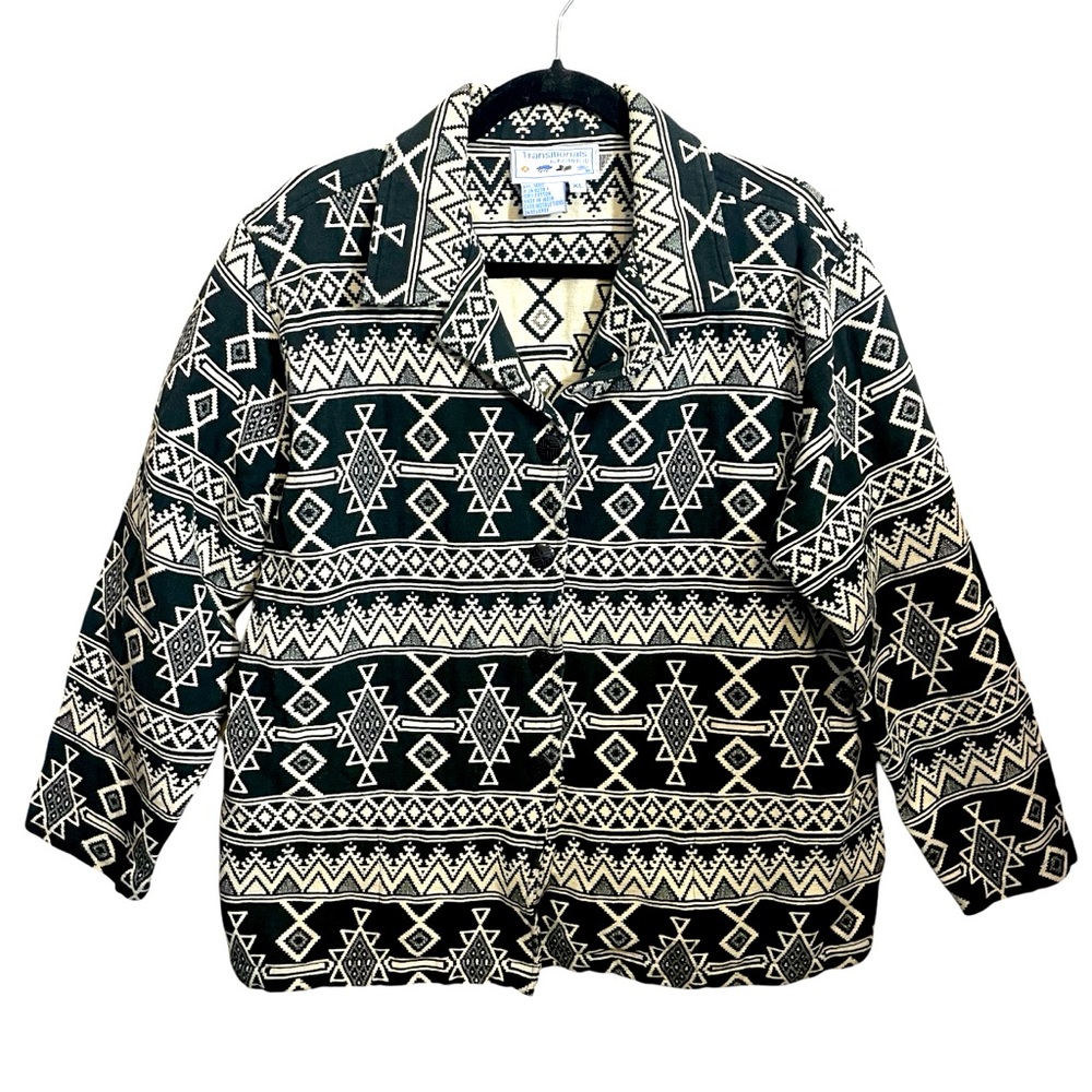 Transitionals by Komitor Tribal Blanket Jacket Aztec Western
